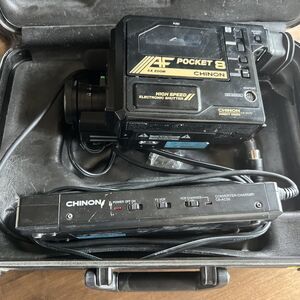 CHINON Pocket 8 C8-C60 Video Camera 6X Zoom Circa 1980's Full Set W Case No Batt